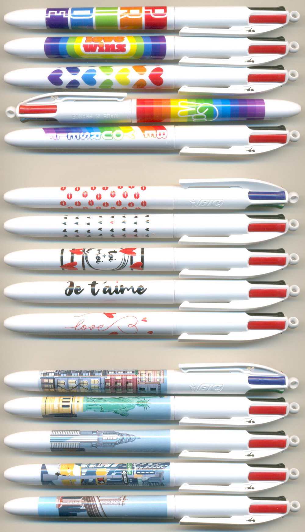 BIC 4 Colours FRANCE || PRIDE / LOVE / NEW YORK