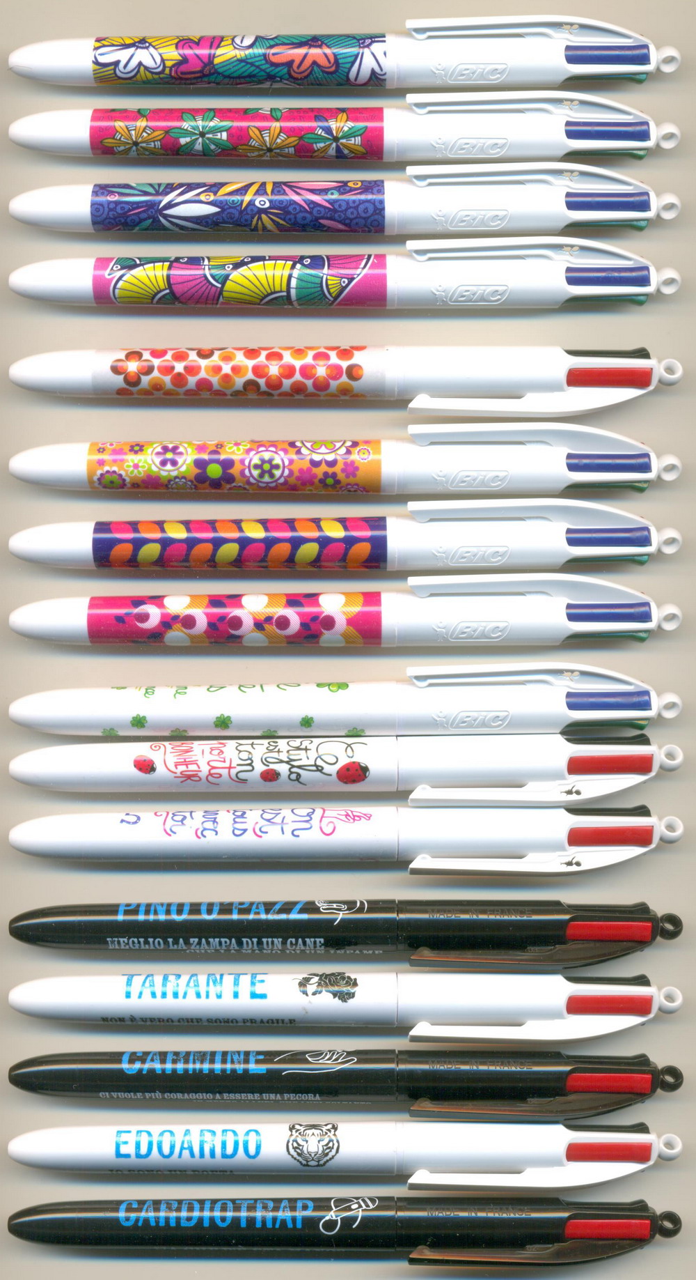 BIC 4 Colours FRANCE || WAX / NOSTALGIA / good luck / MARE FUORI