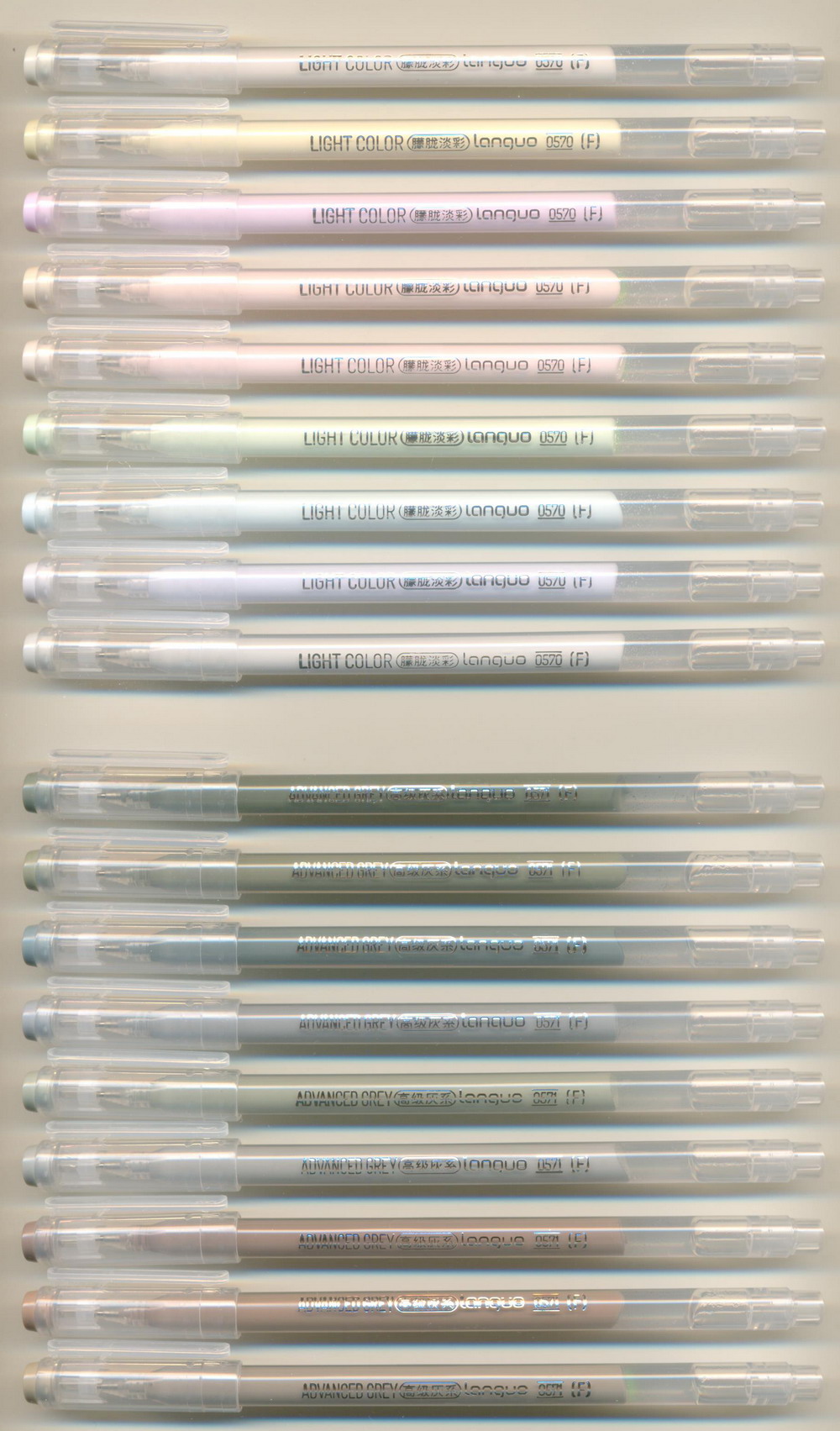 LANGUO 0.6 (F) needle ||LIGHT COLOR D0570 / ADVANCED GREY D0571