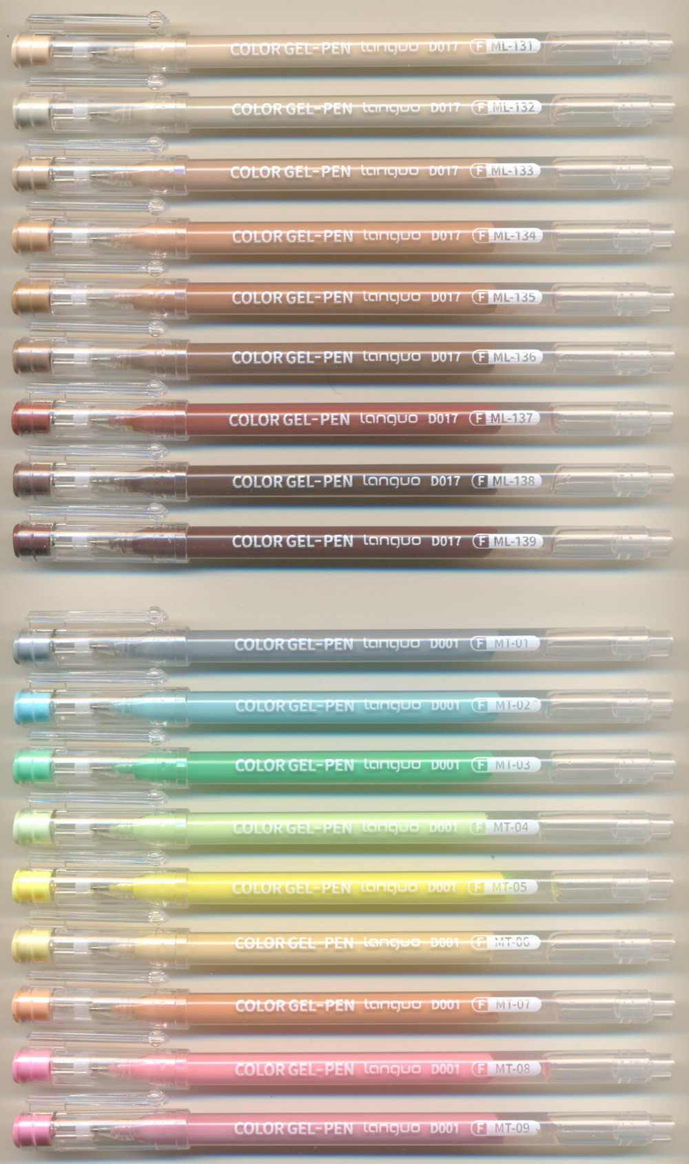 0.6 (F) needle COLOR GEL-PEN || D017 ML - D001 MT