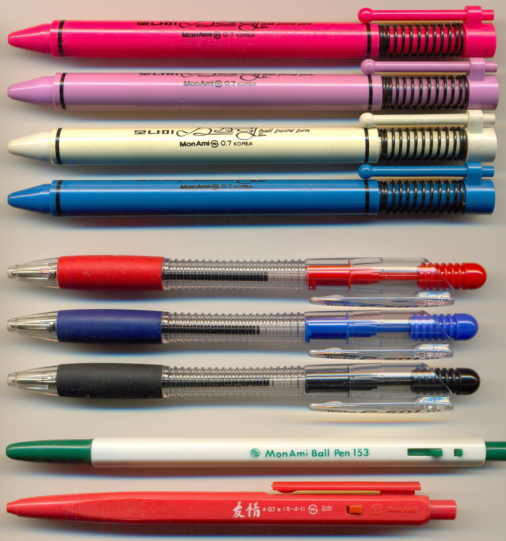 MONAMI'  ball pen 0.7 / C-501 1.0 /  Ball  Pen 153 / ... 0.7