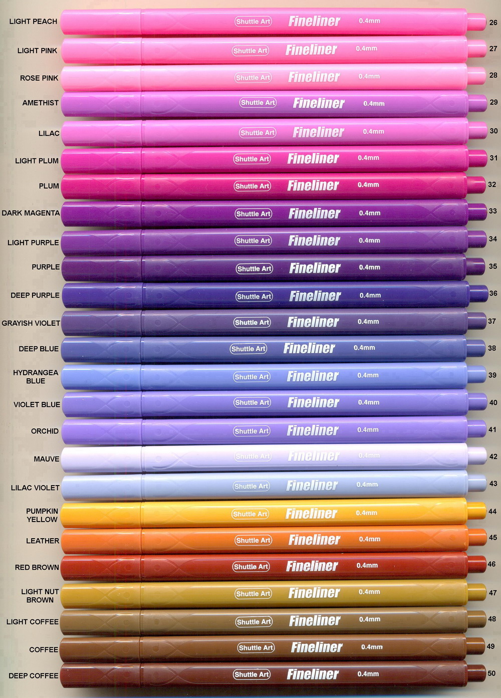 SHUTTLE ART Fineliner 0.4mm 2