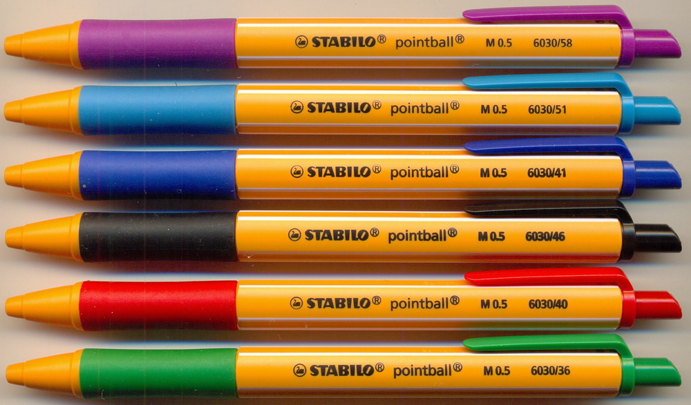 STABILO pointball M 0.5 6030